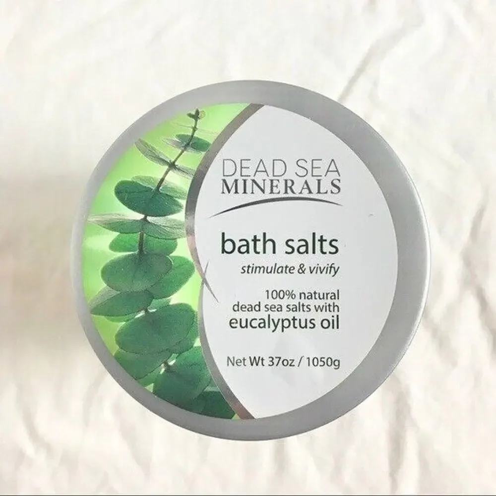 Dead Sea Minerals NEW 32 Ounce Bath Salts With Eucalyptus 100% Natural